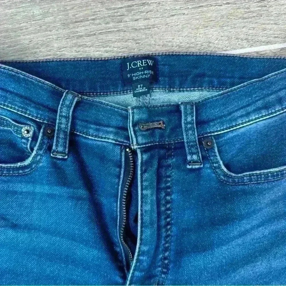 J. Crew 9" High Rise Skinny Ankle Jeans Women size 27 Stretch Denim Style AS161 - Picture 6 of 7